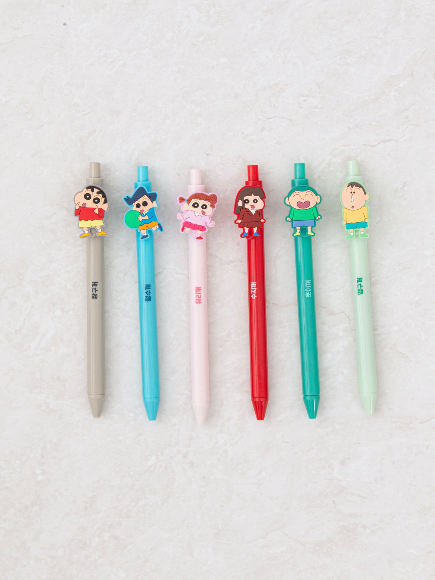 Cute Shin-chan Click Gel Pen Set – 6 Colors